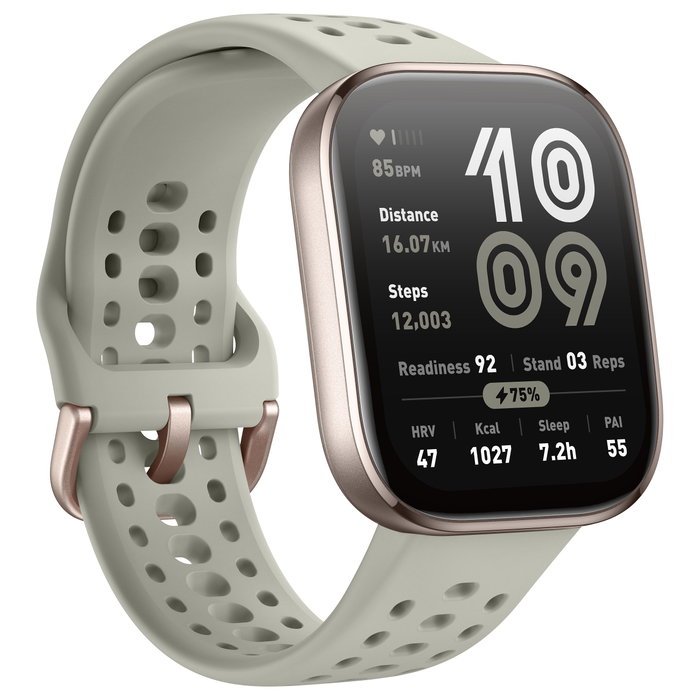 Amazfit Bip 6 Stone Reloj Inteligente GPS Pantalla AMOLED 1.97 pulg Oro y Gris