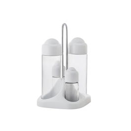 Abert Convoy 4 Piezas Blanco Colección Menage ABS y Cristal