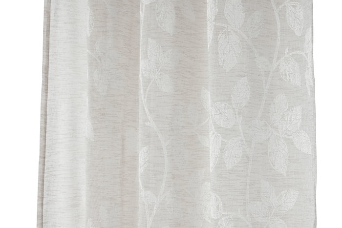 DKD Home Decor Cortina Romantico Beige 260 x 140 cm (2 Unidades)