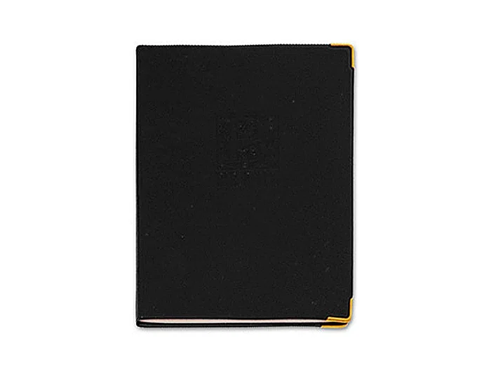 Q-connect Listín Telefónico con Tapa Flexible y Cantonera Dorada, 120x80 mm