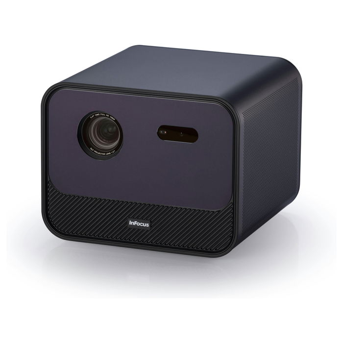 InFocus Crusader Grand Master IN3028SL - Proyector LED Smart Full HD 1080p, 1200 Lúmenes, Wi-Fi, Android TV, 3D, HDR10, Netflix, Disney+, Pantalla 22-130", 40W Altavoz