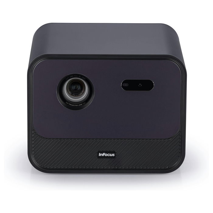InFocus Crusader Grand Master IN3028SL - Proyector LED Smart Full HD 1080p, 1200 Lúmenes, Wi-Fi, Android TV, 3D, HDR10, Netflix, Disney+, Pantalla 22-130", 40W Altavoz