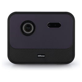 InFocus Crusader Grand Master IN3028SL - Proyector LED Smart Full HD 1080p, 1200 Lúmenes, Wi-Fi, Android TV, 3D, HDR10, Netflix, Disney+, Pantalla 22-130", 40W Altavoz