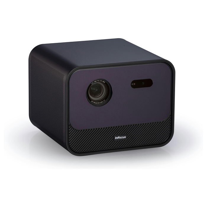 InFocus Crusader Grand Master IN3028SL - Proyector LED Smart Full HD 1080p, 1200 Lúmenes, Wi-Fi, Android TV, 3D, HDR10, Netflix, Disney+, Pantalla 22-130", 40W Altavoz