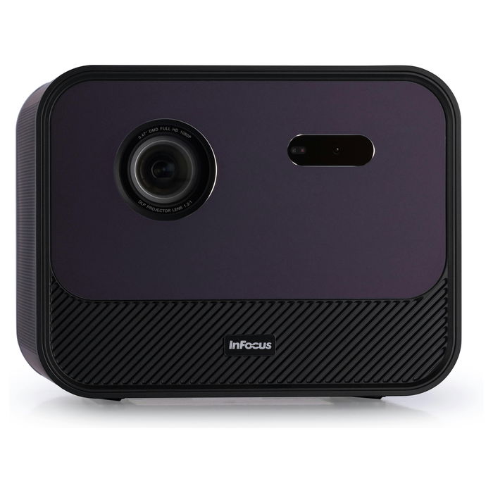 InFocus Crusader Grand Master IN3028SL - Proyector LED Smart Full HD 1080p, 1200 Lúmenes, Wi-Fi, Android TV, 3D, HDR10, Netflix, Disney+, Pantalla 22-130", 40W Altavoz