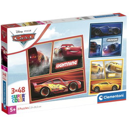 CLEMENTONI Puzzle Cars Disney 3x48pzs