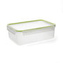 Recipiente Rectang Hermético Plástico Greenery Quid 25,45x18x9 cm - 2,6 L