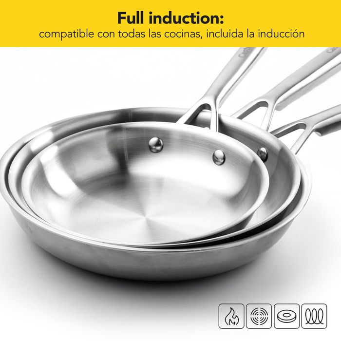 Sartén Castey E-S18 Gris Acero Inoxidable Ø 18 cm