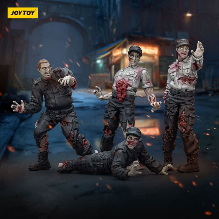 Zombie Pack de 4 Figuras Dark Source Security Guards 8 cm Zombie Pack de 4 Figuras Dark Source Security Guards 8 cm