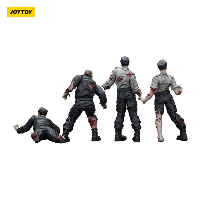 Zombie Pack de 4 Figuras Dark Source Security Guards 8 cm Zombie Pack de 4 Figuras Dark Source Security Guards 8 cm