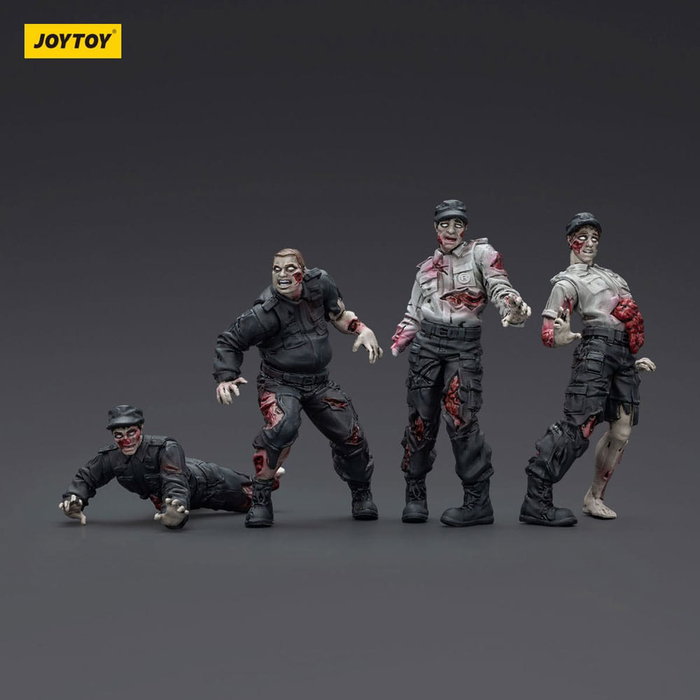 Zombie Pack de 4 Figuras Dark Source Security Guards 8 cm Zombie Pack de 4 Figuras Dark Source Security Guards 8 cm