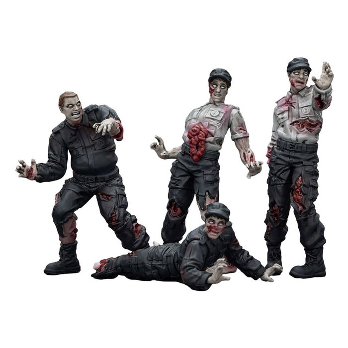 Zombie Pack de 4 Figuras Dark Source Security Guards 8 cm Zombie Pack de 4 Figuras Dark Source Security Guards 8 cm
