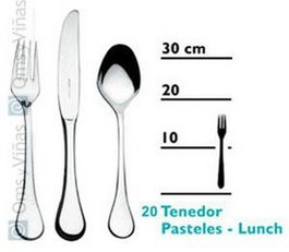Aler Tenedor Pasteles-Lunch (Set de 12)