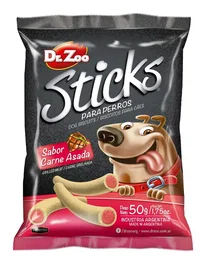 Dr.Zoo Sticks para Perro Sabor Carne Asada - Snacks y Premios para Adiestramiento - 12 unidades de 50 gr