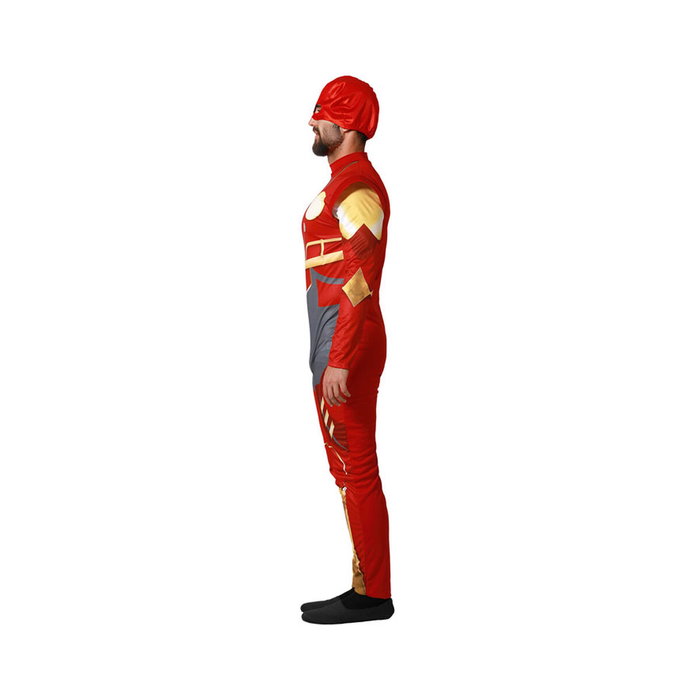 Disfraz Adulto Hombre Superhéroe Veloz Rojo, Mono y Máscara, Tallas XS-S Disfraz Adulto Hombre Superhéroe Veloz Rojo, Mono y Máscara, Tallas XS-S