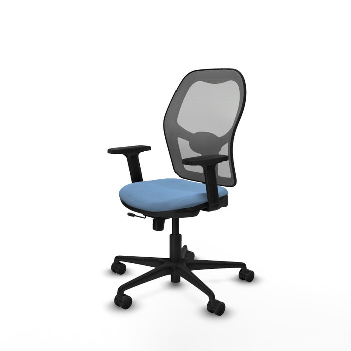 PIQUERAS Y CRESPO Silla de oficina Jorquera con mecanismo Sincro/Traslack, Azul cielo y Gris PIQUERAS Y CRESPO Silla de oficina Jorquera con mecanismo Sincro/Traslack, Azul cielo y Gris