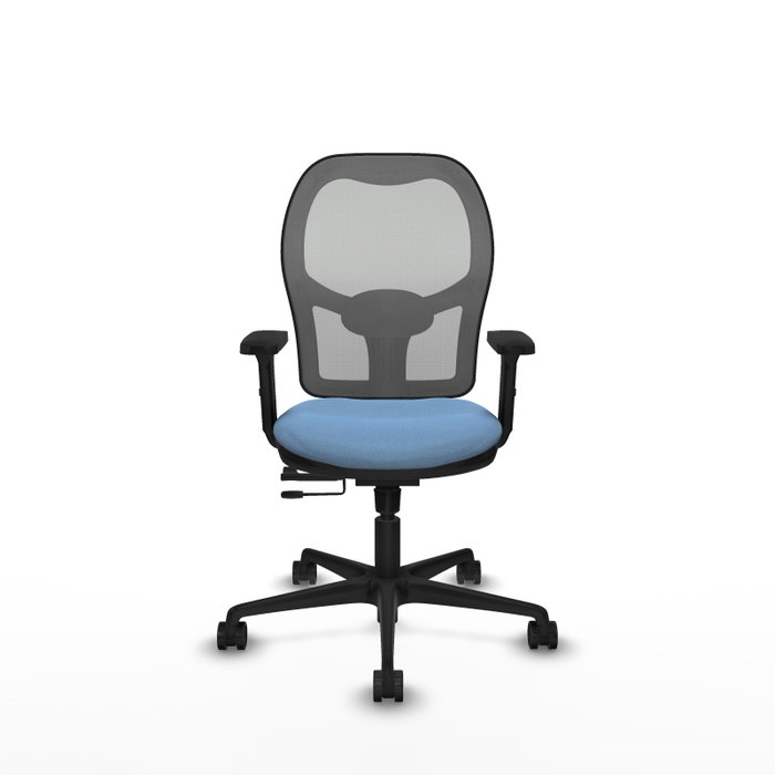 PIQUERAS Y CRESPO Silla de oficina Jorquera con mecanismo Sincro/Traslack, Azul cielo y Gris PIQUERAS Y CRESPO Silla de oficina Jorquera con mecanismo Sincro/Traslack, Azul cielo y Gris