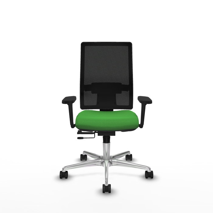 PIQUERAS Y CRESPO Silla de oficina Horna con mecanismo Sincro/Traslack Verde