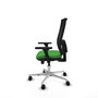 PIQUERAS Y CRESPO Silla de oficina Horna con mecanismo Sincro/Traslack Verde