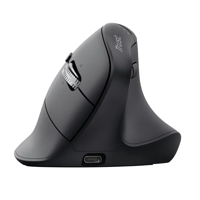 Trust Vyran Ratón Ergonómico Vertical Inalámbrico Negro