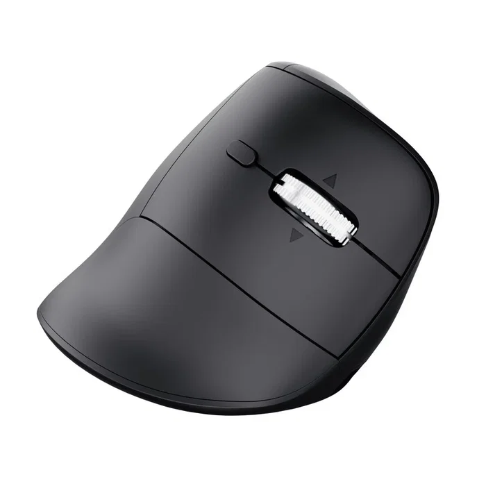 Trust Vyran Ratón Ergonómico Vertical Inalámbrico Negro