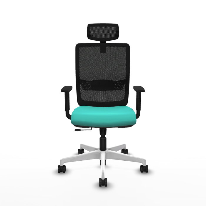 PIQUERAS Y CRESPO Silla de oficina Haches Turquesa y Negro PIQUERAS Y CRESPO Silla de oficina Haches Turquesa y Negro