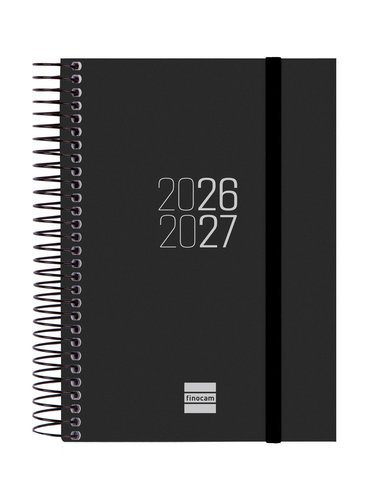 Finocam Agenda Escolar 2026-2027 Negro 120x171mm Finocam Agenda Escolar 2026-2027 Negro 120x171mm