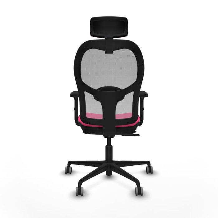 PIQUERAS Y CRESPO Silla de oficina Jorquera con mecanismo Sincro/Traslack, Rosa y Gris PIQUERAS Y CRESPO Silla de oficina Jorquera con mecanismo Sincro/Traslack, Rosa y Gris