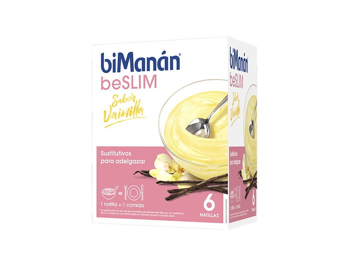 BIMANAN Beslim Natilla Sabor Vainilla 6 sobres