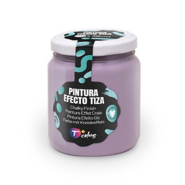 Tcolors Pintura Acrílica Efecto Tiza Lavanda Provenzal 175 ml, Alta Cubrición, Apta Juguetes y Material Infantil EN71-3, Sin Imprimación