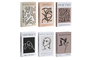DKD Home Decor Caja Libro de Cartón Arte Surtida Multicolor
