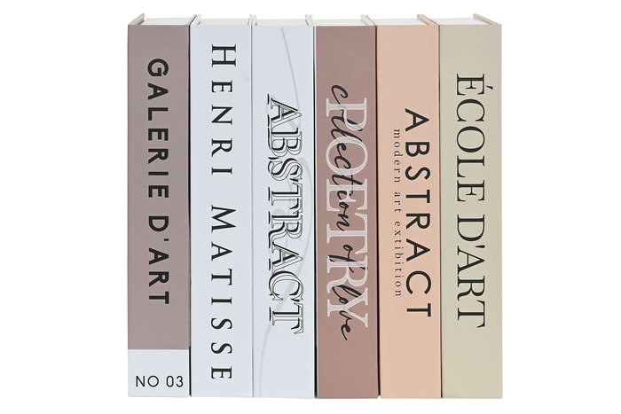 DKD Home Decor Caja Libro Basicos Multicolor 4.2 x 26.5 x 17 cm (6 Unidades)