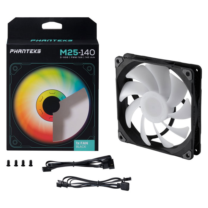 Phanteks M25 RGB Ventilador de 140mm Negro Phanteks M25 RGB Ventilador de 140mm Negro
