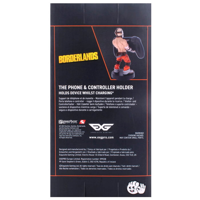 EXQUISITE GAMING Cable Guy Soporte Figura Psycho Borderlands 21cm para Mandos y Móviles