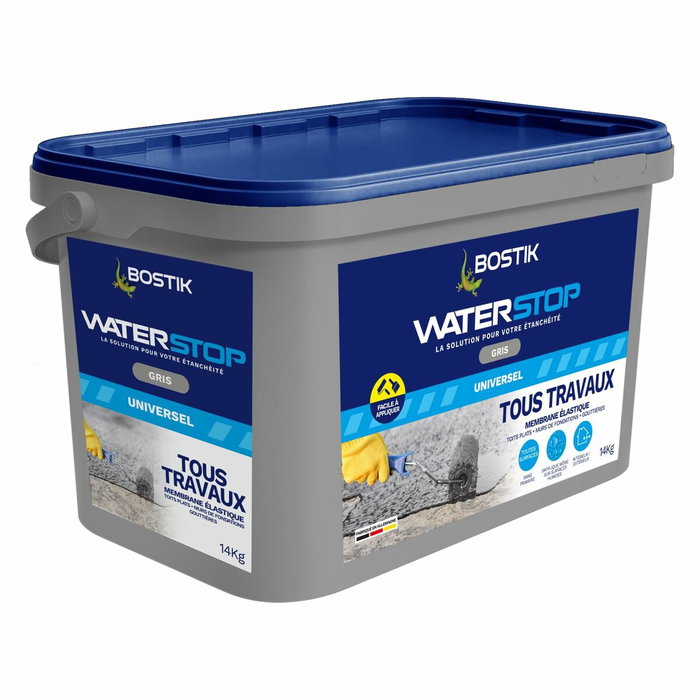 Bostik Waterstop Membrana impermeabilizante Gris 14 kg