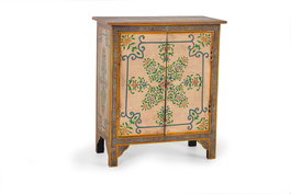GINER Y COLOMER Comoda de Madera de Mango Pintada a Mano 2 Puertas Acabado Anticuario