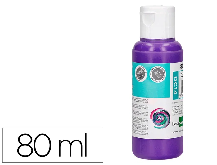 Liderpapel Pintura acrílica Violeta 80 ml Liderpapel Pintura acrílica Violeta 80 ml