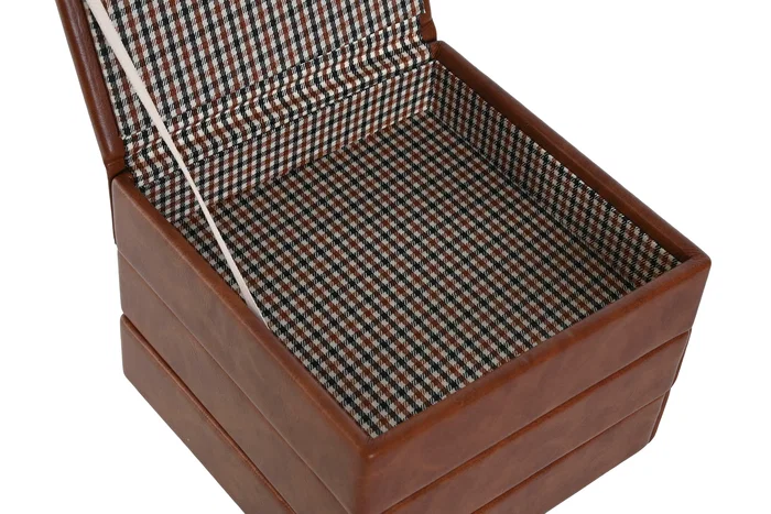 DKD Home Decor Joyero Tradicional Marron 13.5 x 11 x 13 cm (4 Unidades)
