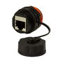 LogiLink Cat.6A Industrie Schraub-Kupplung 2xRJ45, negro