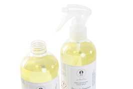 DKD Home Decor Spray Transparente 7 x 7 x 21 cm Wood & Tonka, Cinnamon & Orange, Pulverizador Hogar (6 Unidades)