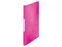 LEITZ Carpeta de fundas Wow A4 con 40 fundas, Fucsia (Set de 10)