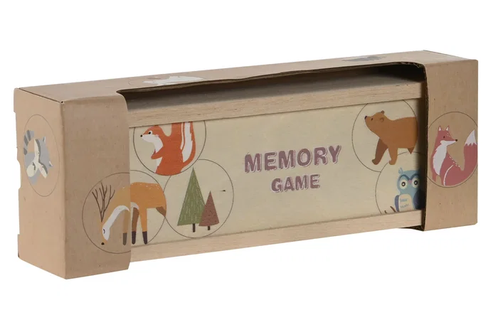 DKD Home Decor Juego De Mesa Infantil Educativo Multicolor Madera Set de 21 Piezas 6.5 x 4 x 19 cm