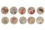 DKD Home Decor Juego De Mesa Infantil Educativo Multicolor Madera Set de 21 Piezas 6.5 x 4 x 19 cm