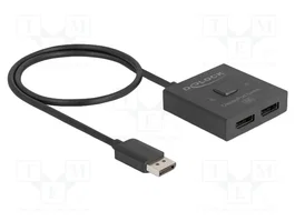 DeLOCK Conmutador DisplayPort 2 en 1 bidireccional 8K