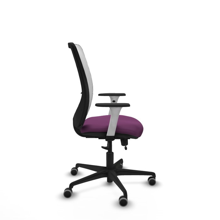 PIQUERAS Y CRESPO Silla de oficina Zulema Morada con Malla Blanca