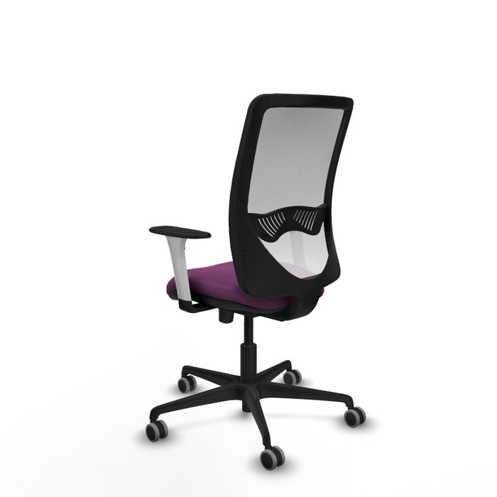 PIQUERAS Y CRESPO Silla de oficina Zulema Morada con Malla Blanca