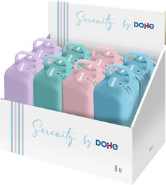 DOHE Portatodos de Silicona con 2 Cremalleras Colores Pastel Surtidos