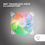 Mars Gaming Kit 3 Ventiladores MF-3A Blanco 120mm ARGB