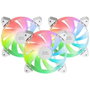 Mars Gaming Kit 3 Ventiladores MF-3A Blanco 120mm ARGB