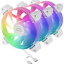 Mars Gaming Kit 3 Ventiladores MF-3A Blanco 120mm ARGB